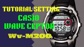 how to setting casio multi band 5 wvm200 wave ceptor [upl. by Tolland]