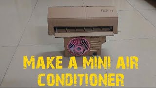 Making a Mini Air Conditioner from Cardboard That Runs Extremely Cool DIYHowTo [upl. by Lowrance956]