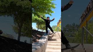 15 stair hubba back noseslide Austin TX [upl. by Richart]