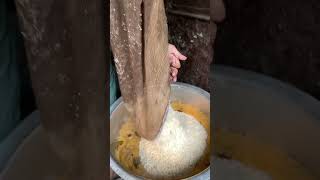 Chicken rice 🧑🏻‍🍳￼ CookingLees cookingleepotato potatorecipes ostrich food village funny [upl. by Anette945]