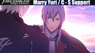 FE3H Marriage  Romance Yuri C  S Support  Fire Emblem Three Houses DLC [upl. by Arannahs]