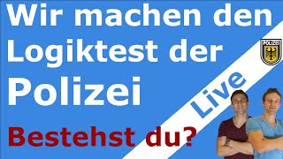 Online Logiktest der Polizei  Bestehen wir [upl. by Aratihc]