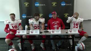 Cortland Football PostGame Press Conference  NCAA Semifinals at RandolphMacon 12923 [upl. by Oeniri]