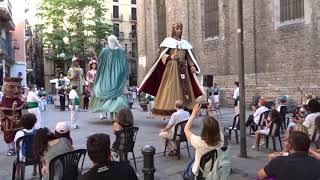 Contradansa dels Gegants de la Ciutat a les Festes Quinquennals dels Gegants del Pi 2021 [upl. by Yttel432]