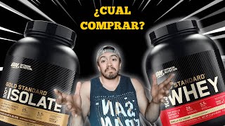 WHEY GOLD STANDARD VS WHEY GOLD ISOLATE ¿CUAL ES MEJOR 🤔 [upl. by Gnauq840]