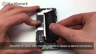 Comment remplacer la batterie dun iPhone 4  Tutoriel complet [upl. by Neelear]