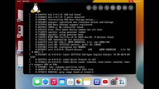 Very Tiny Linux 144MB floppy image  Boot Screen on iPad Linux iPadPro OS [upl. by Katrine475]