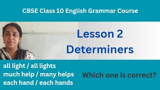 Class 10 CBSE English Grammar Determiners  class10english class10englishgrammar [upl. by Yntruoc]