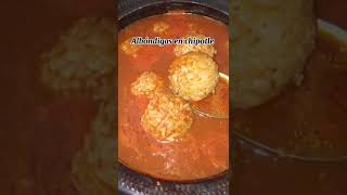 receta albóndigas en chipotle [upl. by Giffer685]