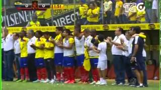 Minuto de silencio al Chucho Ecuador vs España Guayaquil [upl. by Anavlys]