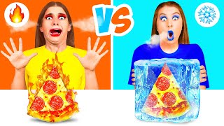 Hot vs Cold Food Challenge  Funny Moments by Challenge Fun [upl. by Carolin]