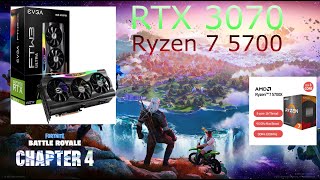 RTX 3070  Fortnite Chapter 4  RYZEN 7 5700  1080p All Settings [upl. by Johnny762]