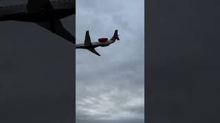 Loganair Landing LHR Heathrow heathrowplanespotting embraer avgeek planespotting [upl. by Alena]