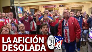 Juventus 3Atlético 0  Así vivió la afición del Atlético la eliminación de su equipo  Diario AS [upl. by Ihteerp]