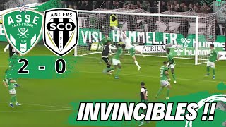 ASSE 2  ANGERS 0 Les Verts 2ème au classement [upl. by Oswell]