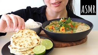 ASMR Eating Sounds Thai Green Curry No Talking [upl. by Barnie]