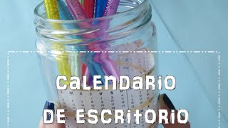 Calendarios 2015 parte 1 Elabora un calendario de escritorio manualidad fácil [upl. by Josey]