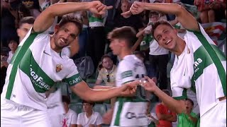 Elche Sporting Gijón 21 Resumen LaLiga2 Santander 2024 2025 [upl. by Nilved]