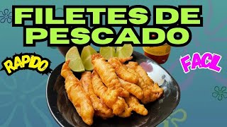 PESCADO tilapia CAPEADO frito con harina y cerveza EMPANIZADO [upl. by Sikleb]