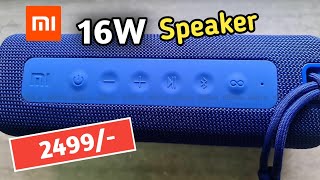 Mi Portable Bluetooth Speaker 16W review  Portable speaker for Rs 2499 [upl. by Eelime]