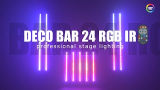 Light4Me Deco Bar 24 RGB IR – listwa LED profesjonalne oświetlenie i efekty sceniczne [upl. by Mehalek624]