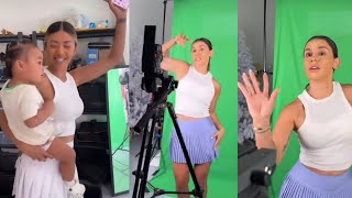 Andrea Espada tiktok Dancing fun Video Shooting behind the Scenes  The Royalty Family [upl. by Maxentia408]