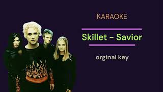 Skillet  Savior Original key  Karaoke [upl. by Laurena975]