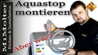 Aquastopschlauch Montieren  Anschließen von M1Molter [upl. by Bashee158]