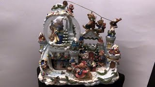 Ep 190  Christmas Castle Ski Resort Snow Globe Repair  Water change stopper replacement [upl. by Cherlyn]