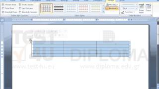 Insert a table with 5 rows and 3 columns Set column width in 1quot [upl. by Eniamerej]