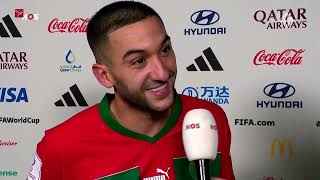 Hakim Ziyech met Marokko door naar kwartfinale WK voetbal na historische zege [upl. by Dworman]