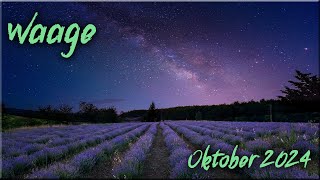 ♎ Waage  Oktober 2024 ♎  Abwarten und Erwarten [upl. by Anauqes759]