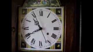 Grasshopper longcase clock old video [upl. by Ahsemit]