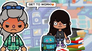 The strict school WITH VOICE Toca Boca Tiktok series [upl. by Adianez381]