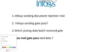 quotInfosys 2022 Batch Updates Document Rejection Gate Pass Mail amp Joining Date Insightsquot [upl. by Dlorad]