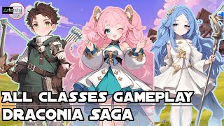 Draconia Saga All Classes Gameplay MMORPG Mobile on AndroidiOS [upl. by Enomrej]