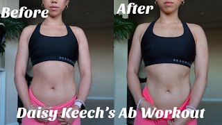 ABS IN 2 WEEKS i tried daisy keech’s ab workout [upl. by Astrid]