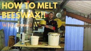 How To Melt Beeswax Using Steam Get it ready to sell [upl. by Mert]