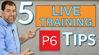 5 Primavera P6 Tips and Tricks Live Training Highlights [upl. by Aitnom684]