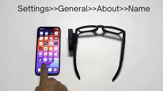 How to connect the Smart Vision Glasses Pro manually using the hotspot credentials to your iPhone [upl. by Saundra]