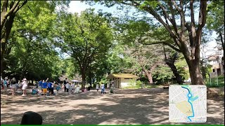 西荻窪・善福寺公園の湧水（遅野井）・善福寺川緑地・和田堀公園・大宮八幡宮 [upl. by Primaveria]