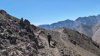 Day 2 Hike 06 continuing our descent more views of Mount Toubkal Morocco 20241018 [upl. by Ardell]