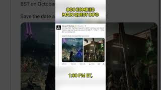 OFFICAL BO6 ZOMBIES MAIN QUEST RELEASE TIME codzombiesshort [upl. by Frasier]