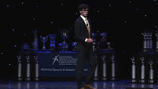 Peter Alisky  2022 NSDA National Champion US Extemp Final Round Speech [upl. by Ariahs]