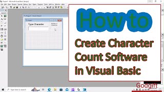 How to Create Character Count Software in Visual Basic  Bangla  Godgift [upl. by Faunie]