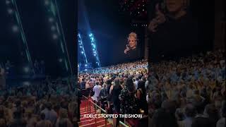 Adele stops Las Vegas show to help fan being bothered by security [upl. by Polik]