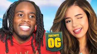 Playing OG Fortnite With Pokimane [upl. by Ardith10]