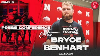 Nebraska Football Bryce Benhart Wisconsin press conference Nov 19 2024 [upl. by Siro32]