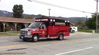 San Bernardino Co Medic Engine amp Squad 226  San Manuel Casino Medic Ambulance 241 Responding [upl. by Nnahgaem]