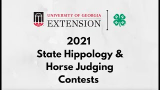 Georgia 4H 2021 State Hippology and State Horse Judging Announcement of Winners [upl. by Llertnek]